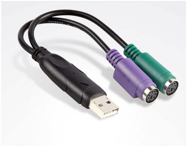 USB to PS2 변환 PS2 키보드 마우스 USB 변환 사용 PS2 변환 젠더 잭