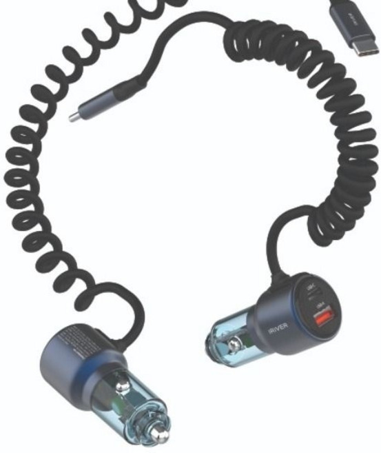 아이리버 PD110W 차량용 초고속 충전기 IHA-CPD65WACC 스프링타입, 1개