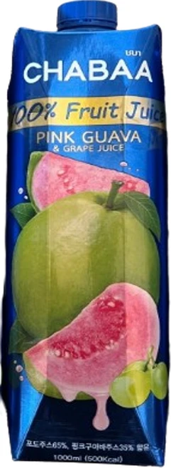 나투라스 태국 차바 핑크 구아바 포도주스 1L, 1개 - 쿠팡