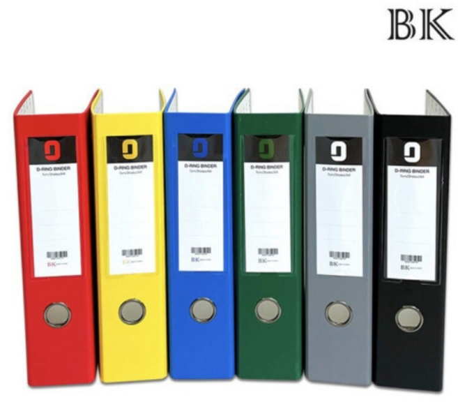 용이몰] D링 바인더 합지 디링 3공 3CM 5CM 7CM, 회색, 1개