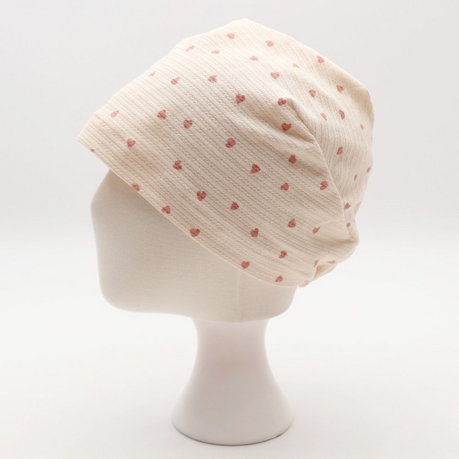 에스랑 하트 중년여성 엄마 얇은 식당 병원 암환자 수면 항암 면 비니 모자