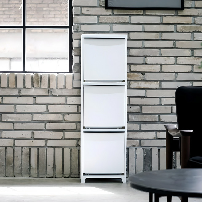 프랑코 스탠드 분리수거함 시리즈 / 휴지통 정리함 수납함, 화이트