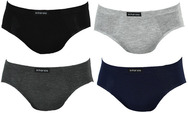 인따르시아 남성용 뱀부 삼각팬티 4종