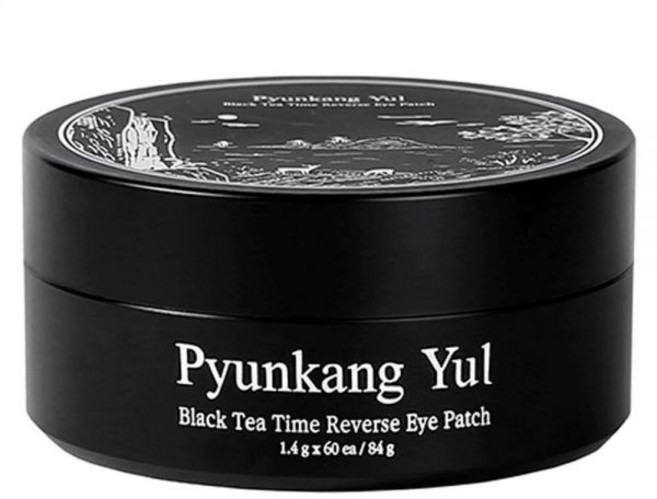 Pyunkang Yul Black Tea Time 리버스 아이 패치 눈 밑 주머니 페이스 모이스처라이저 리바이탈라이저 저분자 콜라겐 펩타이드가 함유된 젤 패드 1.4, Pyunkang Yul Black Tea Time 리버