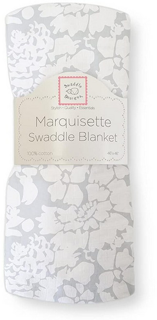 SwaddleDesigns Marquisette 남아 및 여아용 리시빙 포대기 담요 부드러운 프리미엄 면 모슬린 최고의 샤워 선물 코끼리 및 파스텔 핑크 병아리 Pare