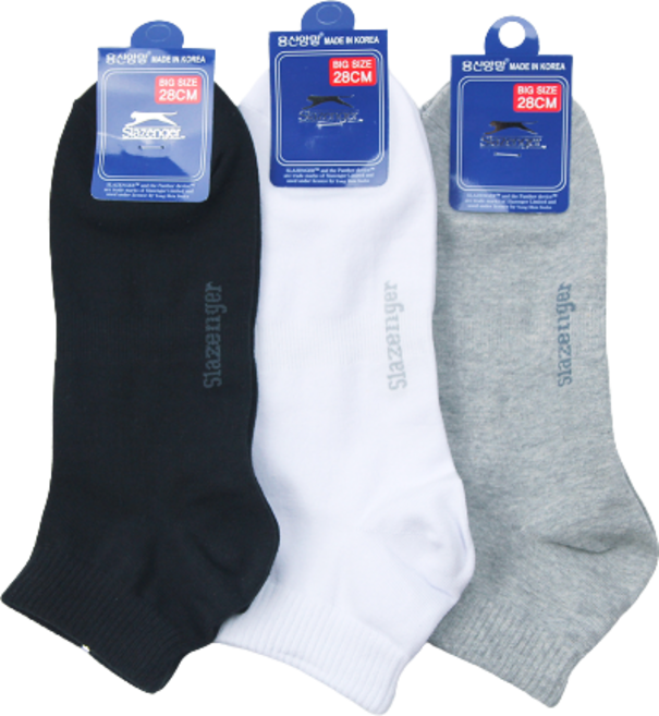 [280~300mm] 슬레진저 남성용 빅사이즈 단목 양말 3켤레