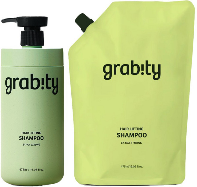 그래비티 헤어리프팅샴푸 엑스트라스트롱 본품 475ml +리필 475ml, 2개