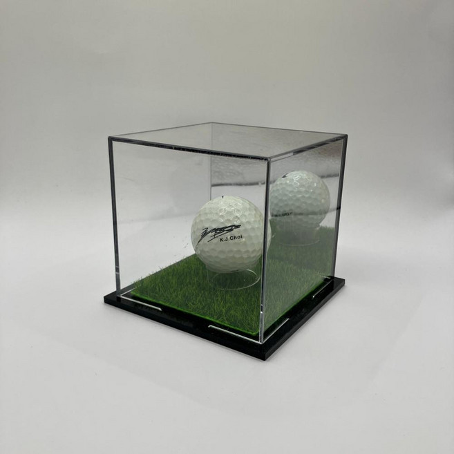 (2개) 골프공 기념구 보관함 홀인원 사인볼 아크릴 진열대 야구공 전시 케이스 MRB14299427 마롱방