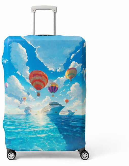 두꺼운 스판 디자인 캐리어 커버 보호 케이스 24 26 인치