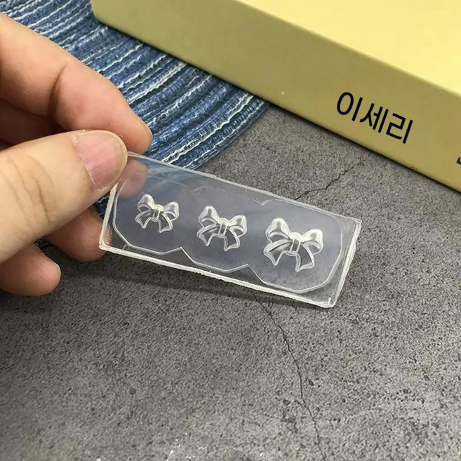 3D 작은 실리콘 액세서리 금형 손톱 스탬핑 플레이트 매니 DIY 스텐실 도구 조각, A, 1개