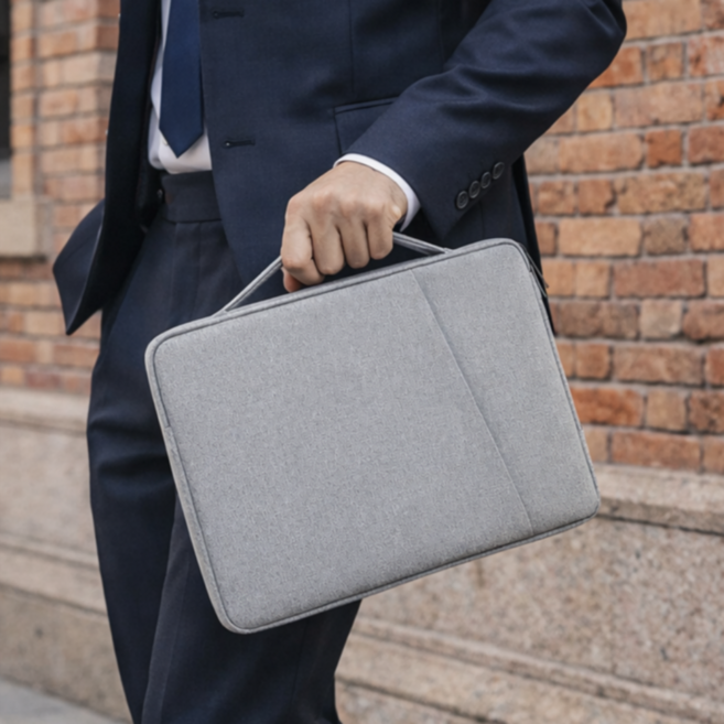 그릭스데일리 아이패드 갤럭시탭 스크래치 충격 보호 파우치, 1개, 그레이