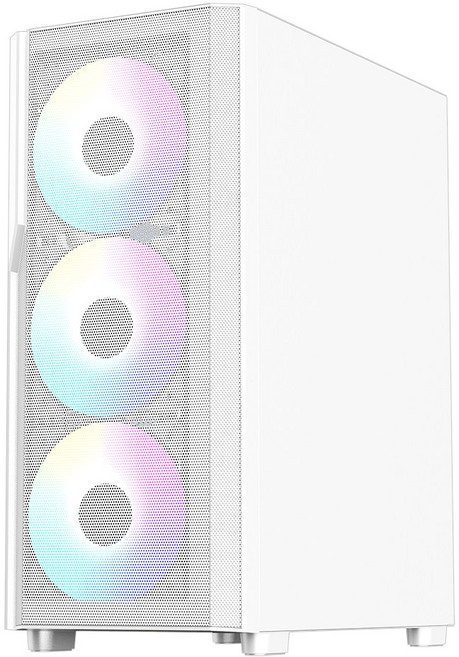 마이크로닉스 COOLMAX 스테디 컴퓨터 PC 케이스 (화이트), 1개