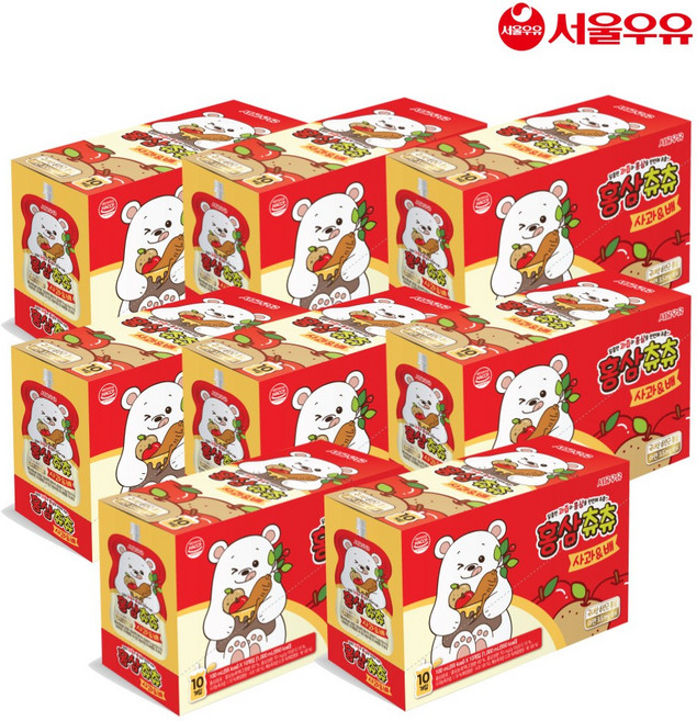 서울우유 홍삼츄츄 사과&배, 100ml