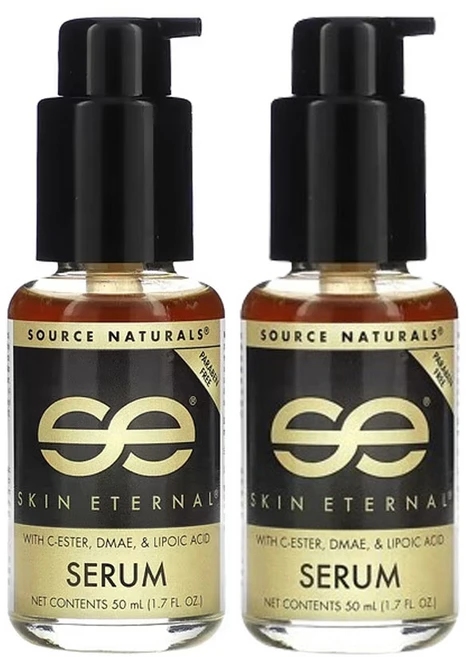 소스네츄럴스 C-에스터 DMAE 및 리포산 함유 Skin Eternal 세럼 50ml(1.7fl oz), 50ml, 2개 - 쿠팡