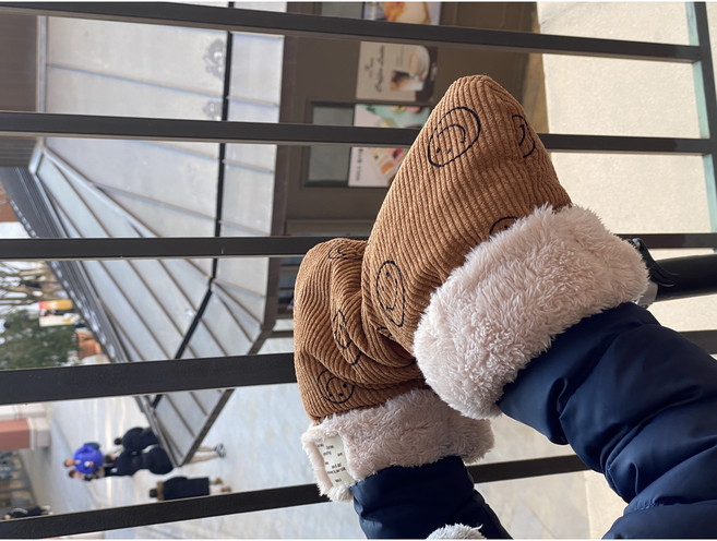 콤마스포츠 어린이 유아 아동 킥보드 자전거 장갑 핸드워머 핸들바 방한 커버 토시 핸드머프, 브라운, 1개