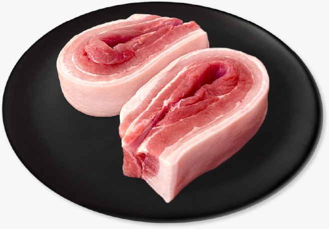 [시즈닝 무료] 국내산 오겹살 통오겹살 수육 보쌈 1+등급 냉장 1kg 500g+500g (원하시는 두께 선택가능) 리미트, 가정구이용 (두께 약2cm) 추천