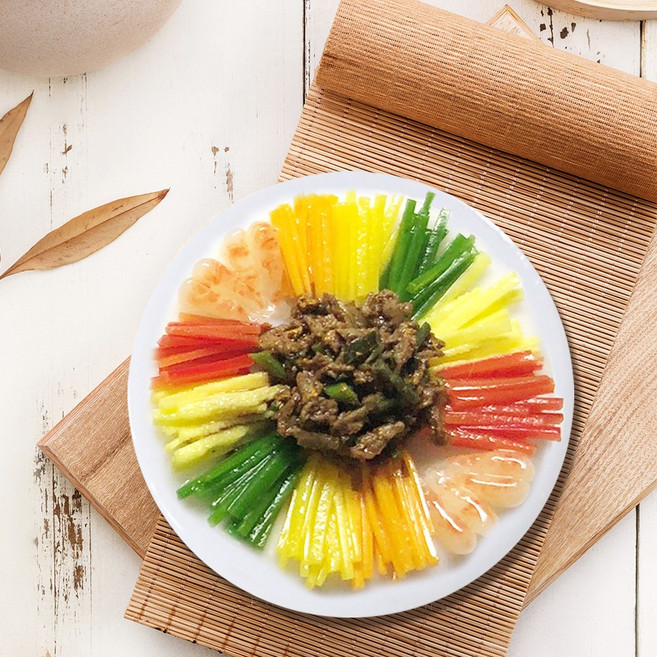 납골당 꾸미기 미니어쳐 단품 중식 일식 수공예 음식 제사상 밥상 상차림 장식, [중식]양장피