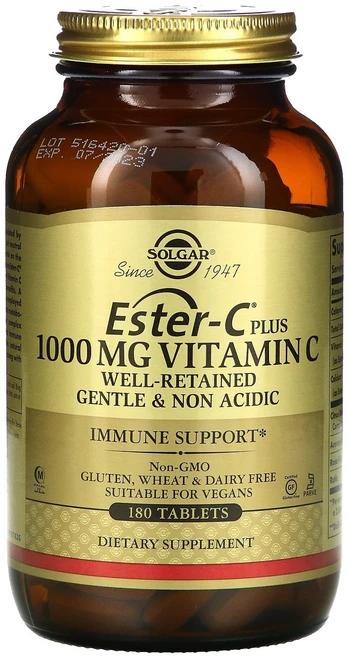 솔가 에스터 C 플러스 1000mg 비타민C 180정, 1개 - 쿠팡