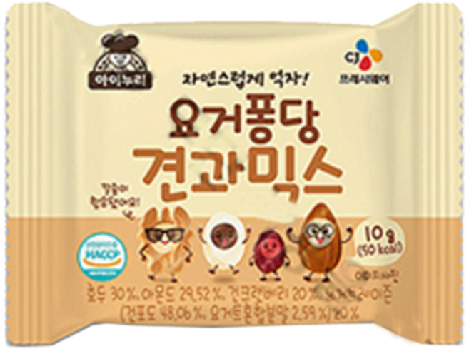 CJ 아이누리 요거퐁당 견과믹스 10g 40입, 40개