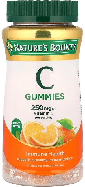 Nature's Bounty 비타민C 구미젤리 오렌지 구미젤리 80개 Bounty (네이처스 바운티), 상품, 1개 - 쿠팡