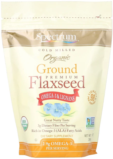 스펙트럼에센셜스 분쇄 프리미엄 아마씨 396g 14oz, 6개 - 쿠팡