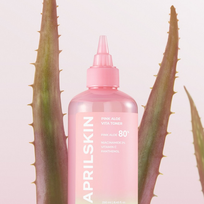 APRILSKIN 粉嫩蘆薈維他命化妝水 250g, 1個