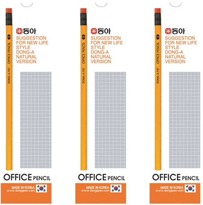 동아)오피스연필(B)-다스(12개입) 3다스
