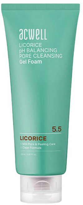 아크웰 감초수 PH밸런싱 포어 클렌징 젤 폼 160ml(+랜3매), 160ml, 1개