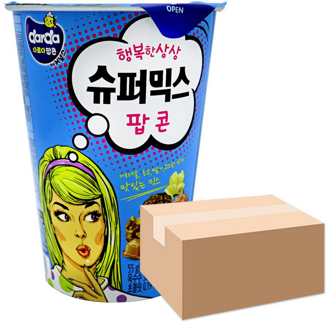 [BIGHAND] 슈퍼믹스 팝콘(55GX12EA) 1BOX, 55g, 1박스