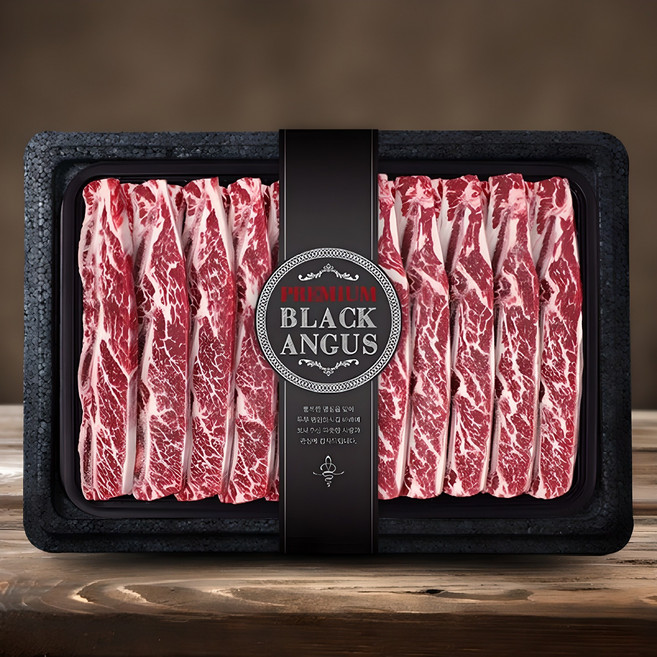 블랙앵거스 LA갈비 4kg 선물세트, 1개