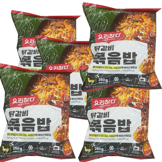 요리하다 닭갈비 볶음밥 아이스포장, 5개, 250g