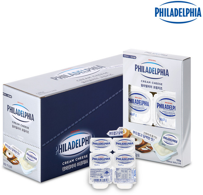 필라델피아 포션 미니크림치즈, 16.67g, 72개
