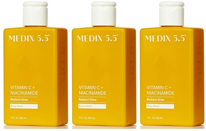 Medix 5.5 AHA 바디워시 젤 각질제거, 글로우 바디워시 3개입, 89ml (3개 팩) - 쿠팡