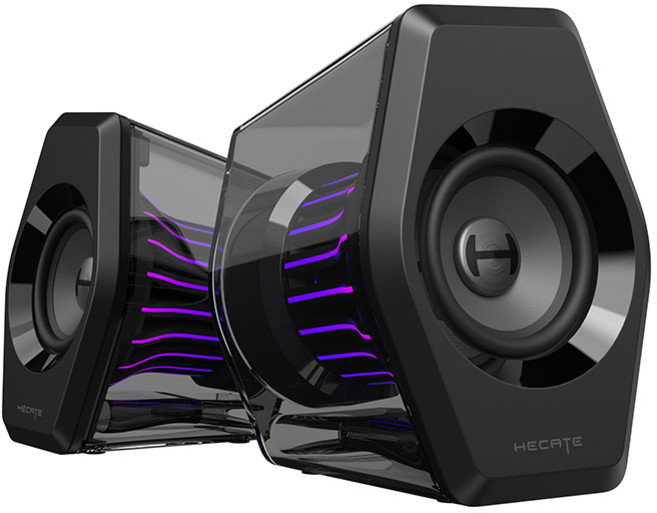 에디파이어 블루투스 5.4 RGB 조명 7.1 서라운드 사운드 2.0 게이밍 컴퓨터 스피커 G2000 PRO, 블랙