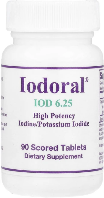 Optimox Iodoral IOD 6.25mg 쪼갬선 있는 정제 90정, 1개 - 쿠팡