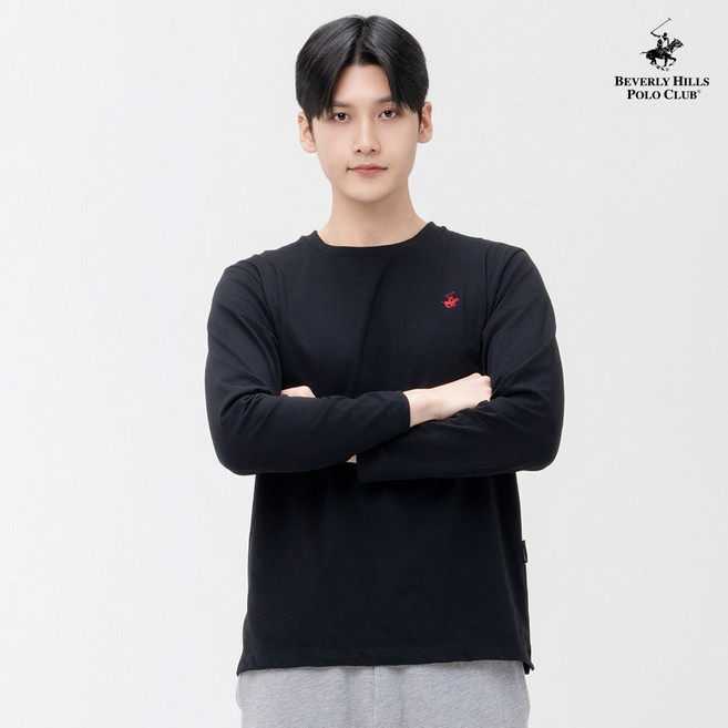 비버리힐즈폴로클럽 드라이코튼 긴팔 라운드 티셔츠 BP-1039