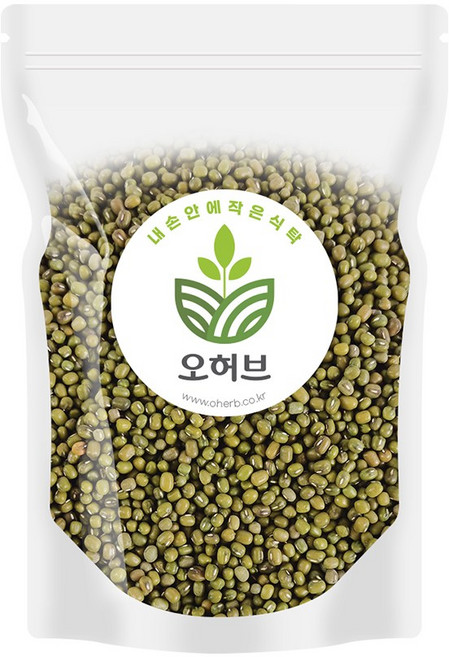 오허브 녹두콩 콩녹두 1kg 녹두죽, 1개