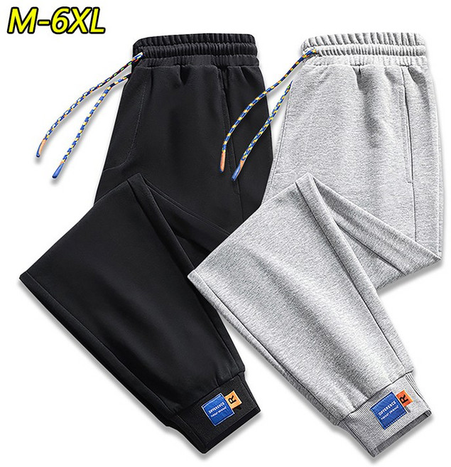 남성 캐주얼 트레이닝 밴딩 팬츠 데일리룩 순면 조거 팬츠 봄가을 긴바지