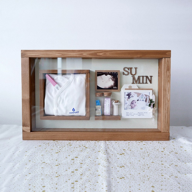 BABY FRAME(배냇액자)-아기액자 배냇저고리 백일선물 돌선물 돌상 백일상 탄생 출산 탯줄보관 출산선물