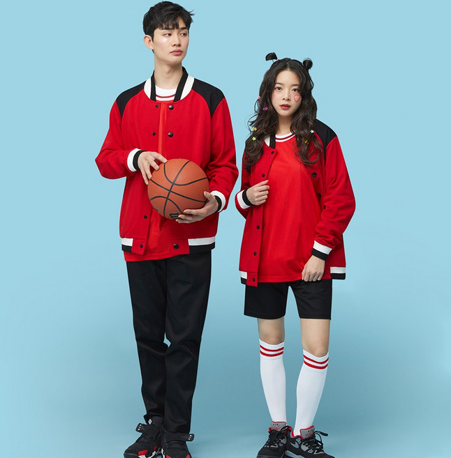 농구점퍼 유니폼 단체 슬램덩크 점퍼 농구티 단체 코스튬 슬램점퍼 레드 BT405