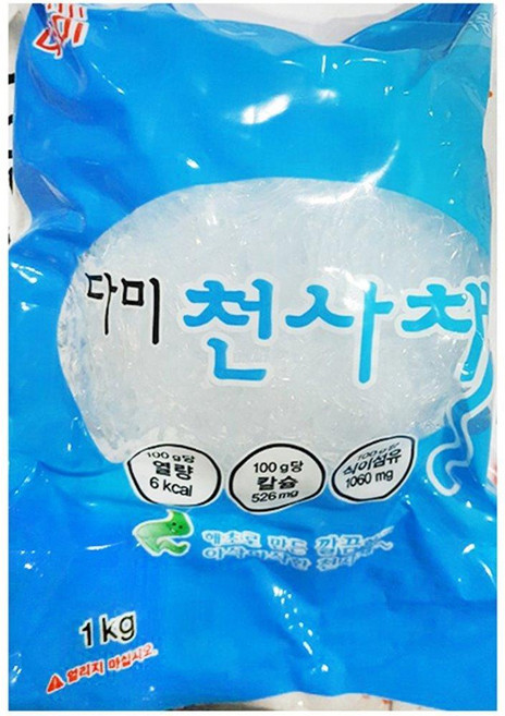 다미 천사채 대 1kg 무침 냉채 샐러드, 1개