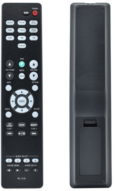 RC-1216 교체 원격 제어 Denon AV 수신기 AVR-S530BT AVRS530BT AVR-S540BT AVRS540BT AVR-X550BT AVRX550, 1개