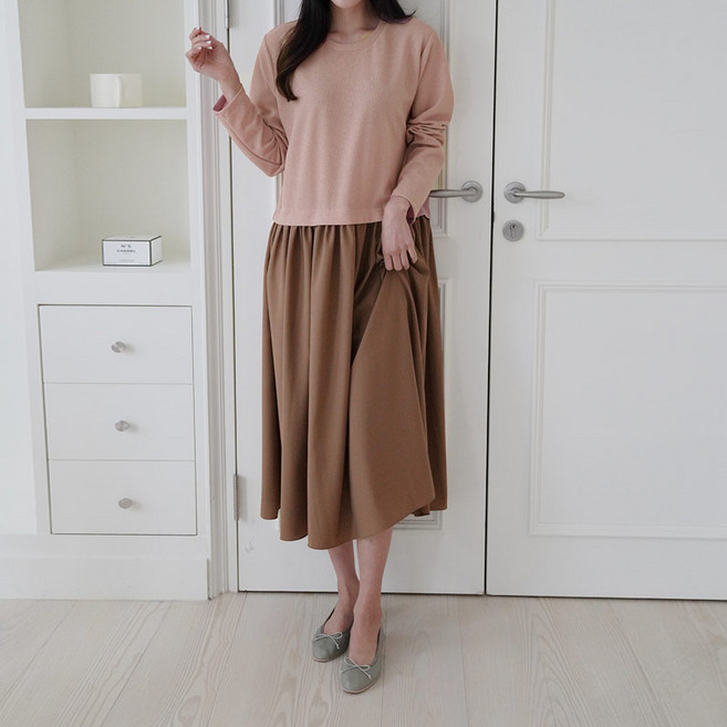 아이엠수 자두 시스루 프릴 원피스