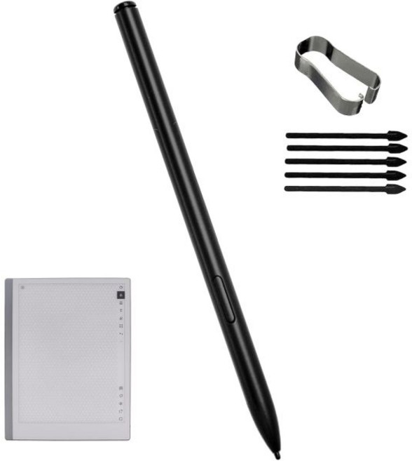 Remarkable Marker Plus 펜 교체용 W-10 스타일러스 펜(지우개 포함) 2/1 태블릿 호환 자석 흡착식 펜 디지털 필기 4096단계 필압 감지