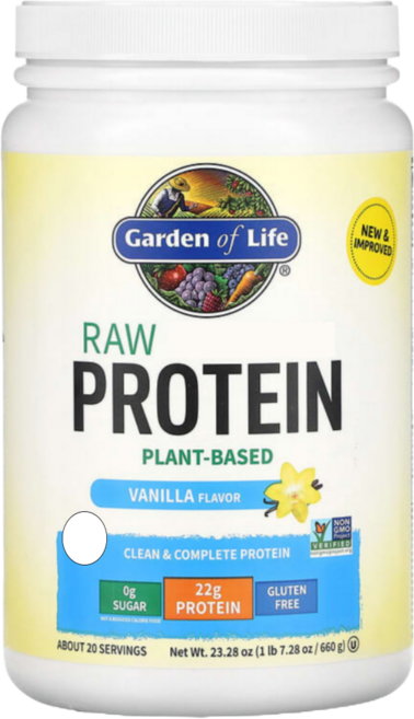 가든오브라이프 로우 프로틴 파우더 바닐라맛, 660g, 660g, 1개