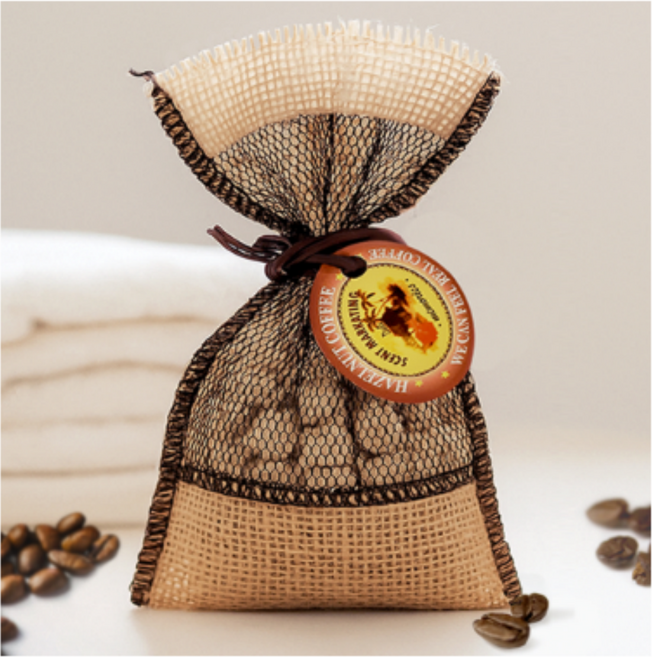 헤이즐넛 커피방향제 (편백나무 큐브칩), 헤이즐넛 커피향, 2개, 18g