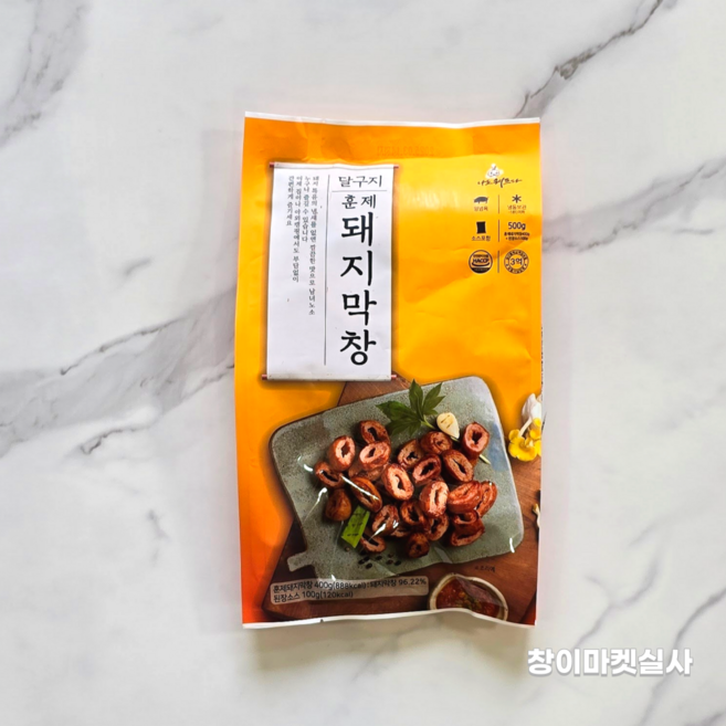 달구지푸드 훈제돼지막창 500g 대구돼지막창 가정용 캠핑용, 1.달구지 훈제돼지막창 500g, 1