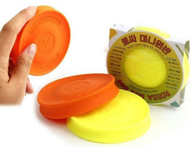 로싸 미니원반 실리콘 부메랑 플라잉디스크 학교체육 플라잉디스크원반, 1개