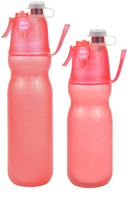 運動噴霧水壺 防滑便攜 大容量 食品級材質, 紅色, 1個, 590ml