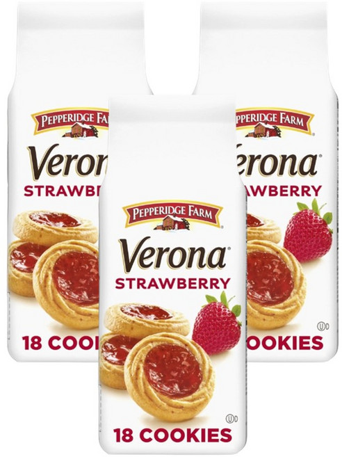 페퍼리지팜 베로나 쿠키 스트로베리, 191g, 3개